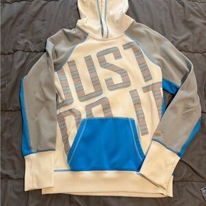 Nike Therma-Fit Hoodie - White and Blue
